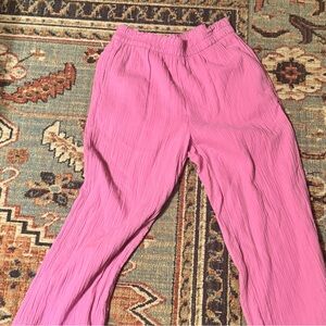 Wonderly Women's Vibrant Pink Wide Leg Pants